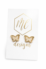 Druzy Butterfly Studs