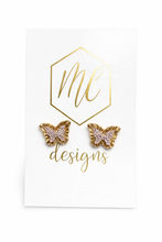 Druzy Butterfly Studs