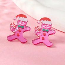 Small Christmas Gingerbread Earrings