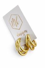 Small Matte or Shiny Multi Hoop Earrings OG