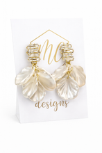 Jeweled Petal Earrings