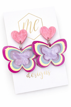 Acrylic Butterfly Earrings