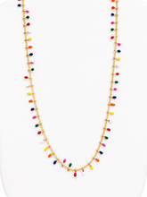 Multicolor Droplet Necklace