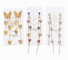 Butterfly Jewel Crystal Drop Earring-RW