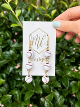 Baseball Triple Tiered Earrings