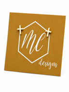 Gold Cross Studs