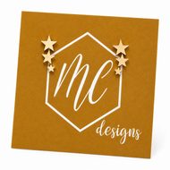 Gold Triple Star Studs