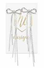 Long Bow Chain Earrings