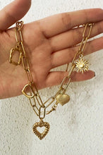 Chunky Chain Heart Necklace