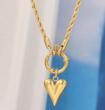 Chunky Chain Heart Necklace