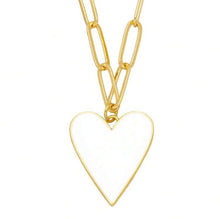 Chunky Chain Heart Necklace