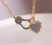 Chunky Chain Heart Necklace