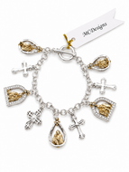 Christmas Nativity Scene Charm Bracelet
