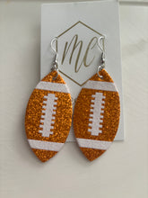 Glitter Football Earrings