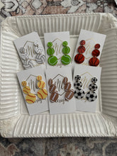 Triple Tiered Sports Ball Earrings