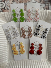 Triple Tiered Sports Ball Earrings