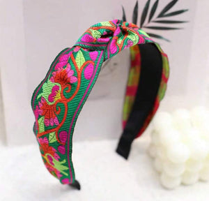Embroidered Patterned Headband