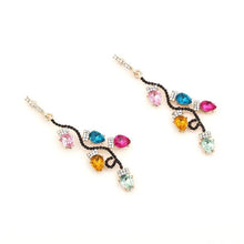 Jeweled Christmas Light Bulb  Earrings