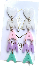 Mama Heart Earrings