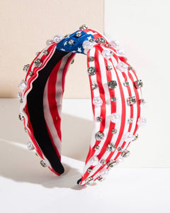 USA America Jeweled Sequin Headbands