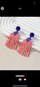 Flag Earrings USA