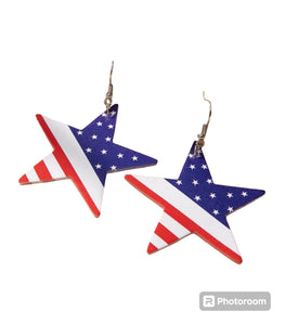 Flag Earrings USA