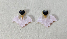 Triple Glitter Bat Earrings