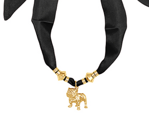 Bulldog Full Body Necklaces Scarf and Chain
