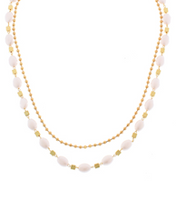 Layered Faux Pearl Necklace