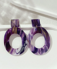 Acrylic Oval Earrings