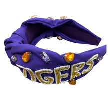 Iridescent Shiny Beaded Football Headbands