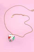 COLORFUL FLOWER LOCKET NECKLACE