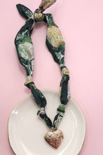 HANDMADE SCARF NECKLACE - HEART