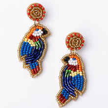 Beaded Parrot Earrings