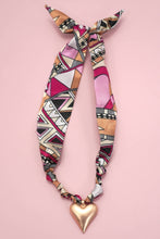 HANDMADE SCARF NECKLACE - HEART