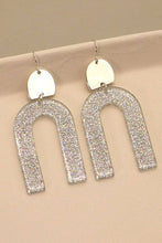 GLITZ GLITTER ARCH DROP EARRINGS