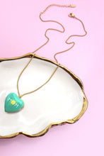 COLORFUL FLOWER LOCKET NECKLACE