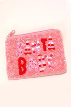 CHRISTMAS HOLIDAY SEED BEAD POUCH COIN PURSE