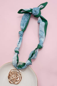 HANDMADE SCARF NECKLACE - HEART