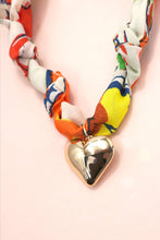 HANDMADE SCARF NECKLACE - HEART
