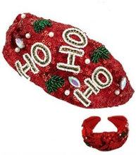 HO HO HO CHRISTMAS HOLIDAY SEED BEAD HEADBAND