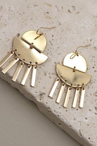 HALF MOON BAR DROP EARRINGS