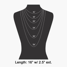 Square Faceted Stone Pendant Chain Necklace Set