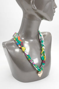 HANDMADE SCARF NECKLACE - HEART