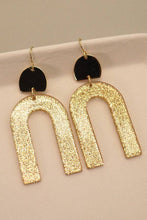 GLITZ GLITTER ARCH DROP EARRINGS