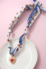 HANDMADE SCARF NECKLACE - HEART