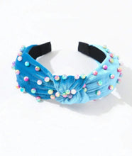 Kid’s Velvet Pearl Knot Headbands no