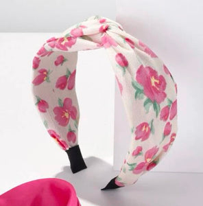 Solid and Flower Twist Headbands