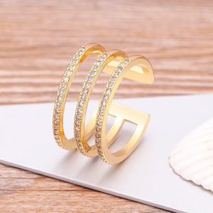 Adjustable Rhinestone Rings