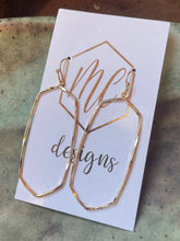 Simple Oblong Octagonal Earrings
